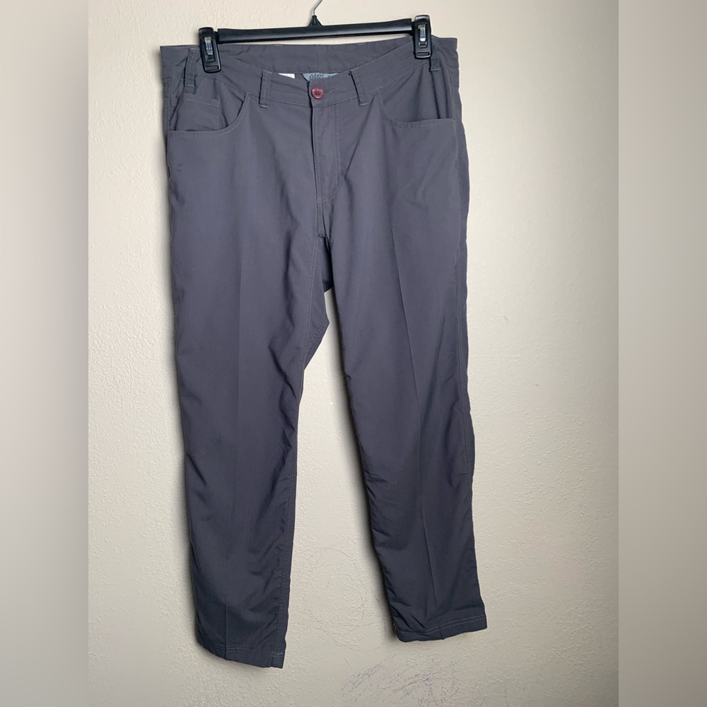 tasc performance Men Size 35 Gray slim‎ straight golf lightweight pants